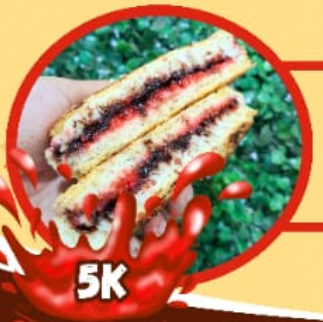 Roti Bakar (Strawbery-Meses)